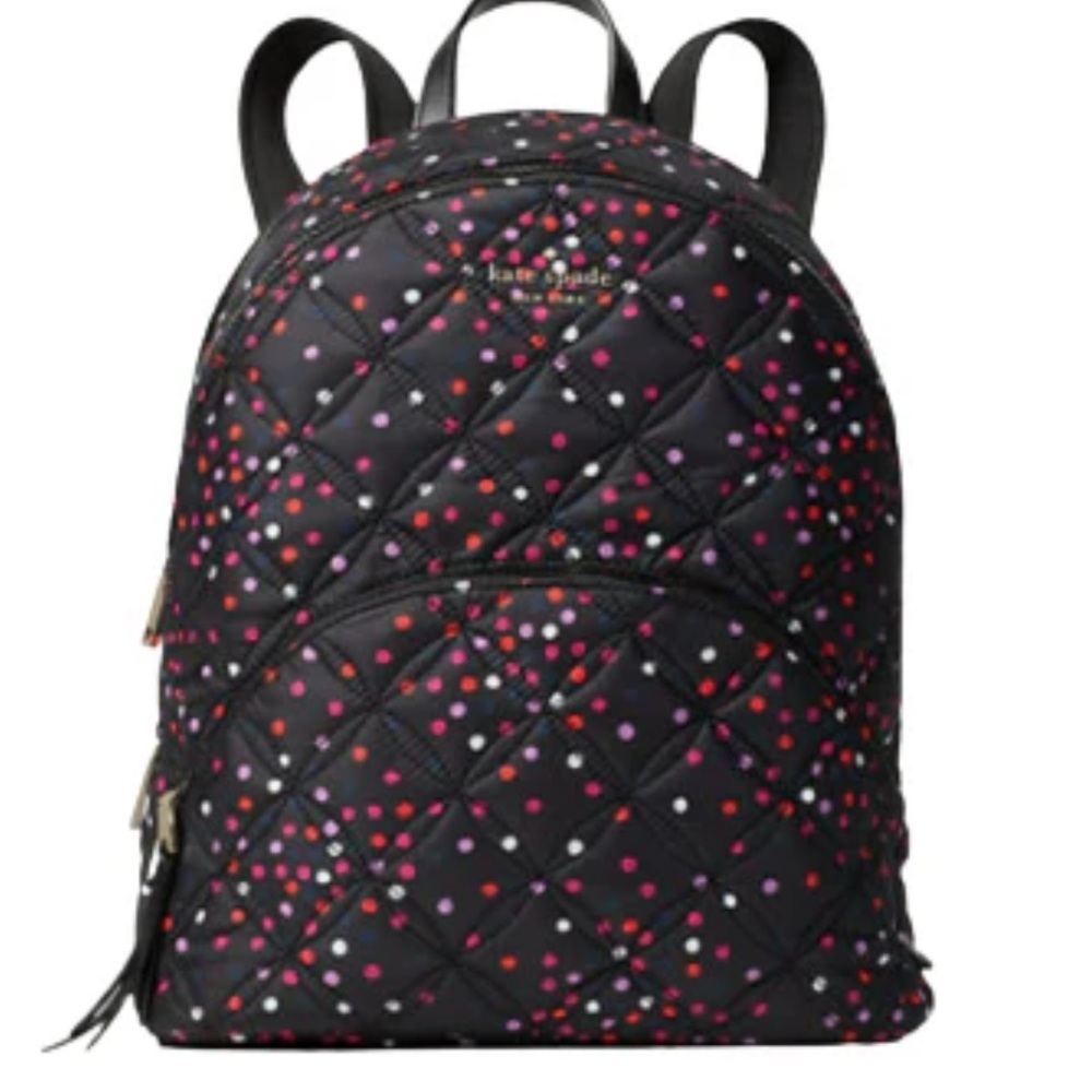 NWOT Kate Spade Karissa Quilted Confetti Large Backpack